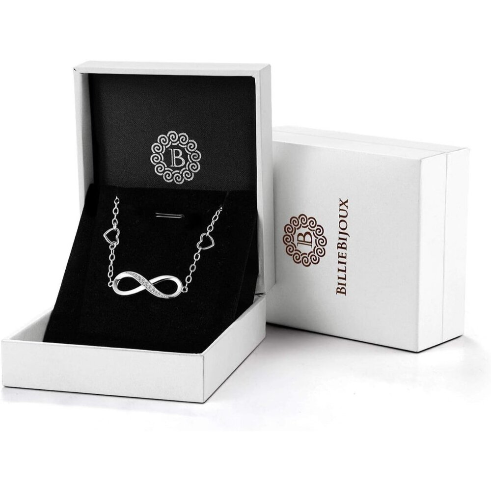 Women's Silver Infinity Charm Adjustable Bracelet… - image 6